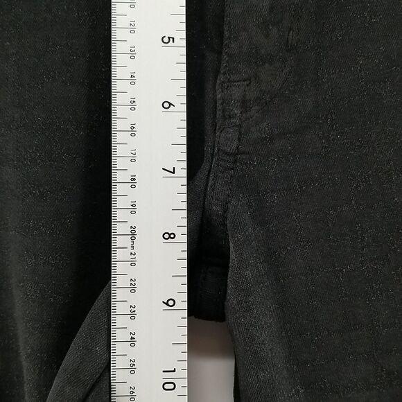 Rich & Skinny Black Jeans Womens Size 32 Mid Rise Front Zipper Button Closure - Picture 5 of 12